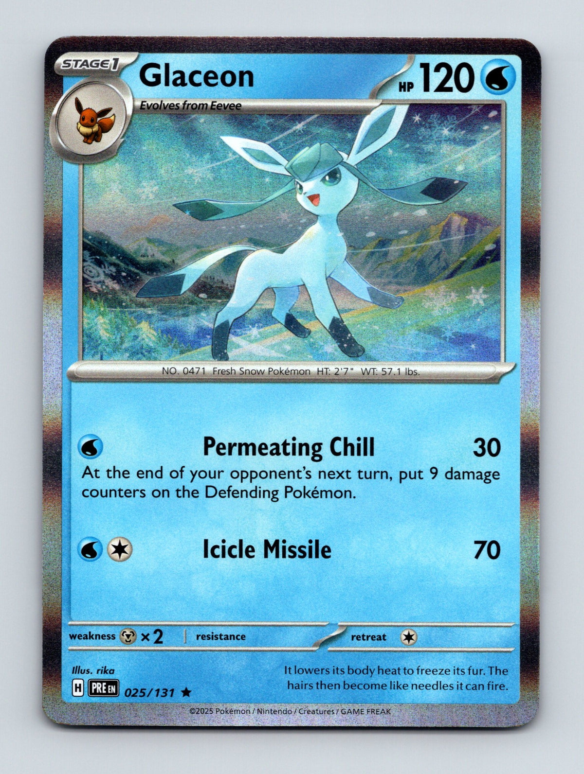 SV: Prismatic Evolutions #025/131 Glaceon