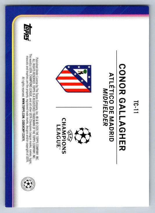 2025-26 Topps UEFA Club Competitions #TC-11 Conor Gallagher Trophy Chasers - Deck Pulse