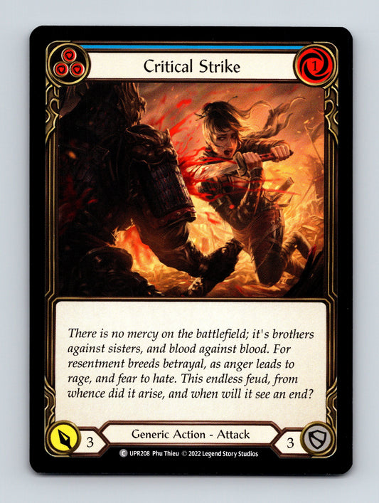 Uprising #UPR208 Critical Strike (Blue) - Deck Pulse