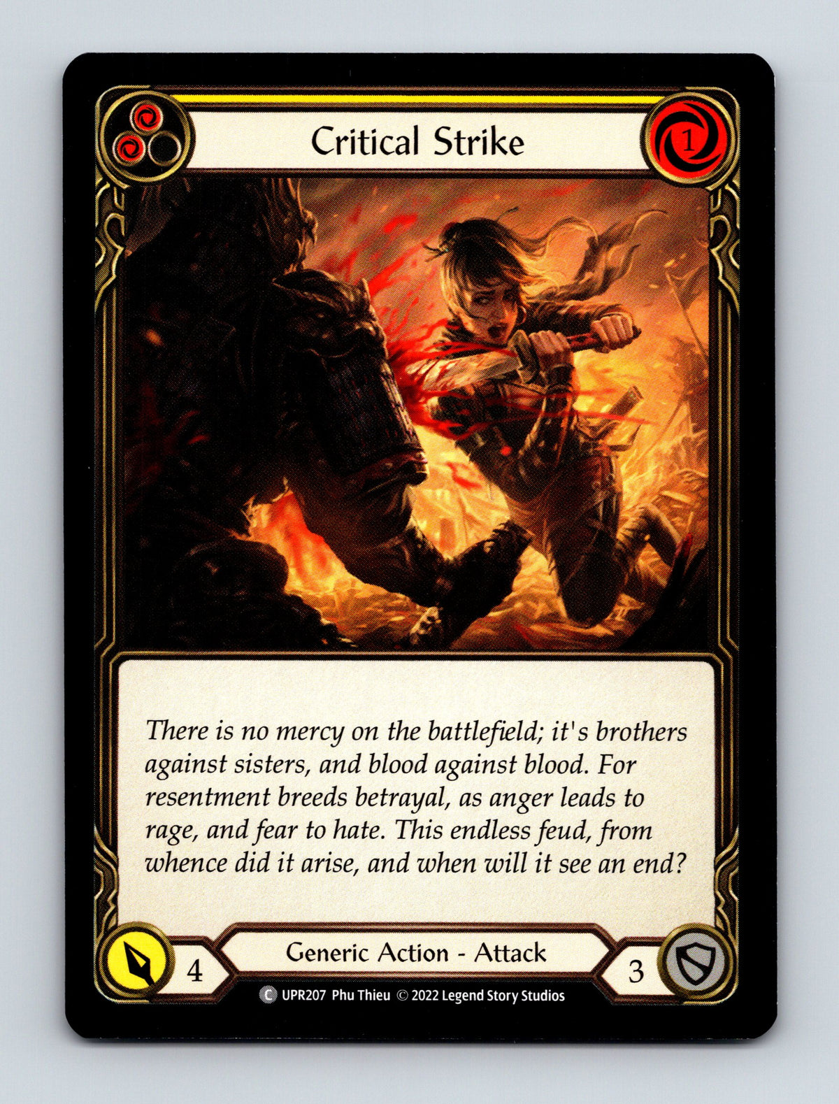 Uprising #UPR207 Critical Strike (Yellow)