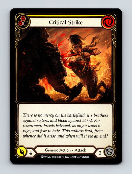 Uprising #UPR207 Critical Strike (Yellow) - Deck Pulse