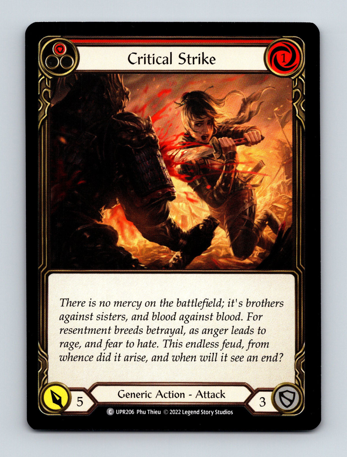 Uprising #UPR206 Critical Strike (Red)