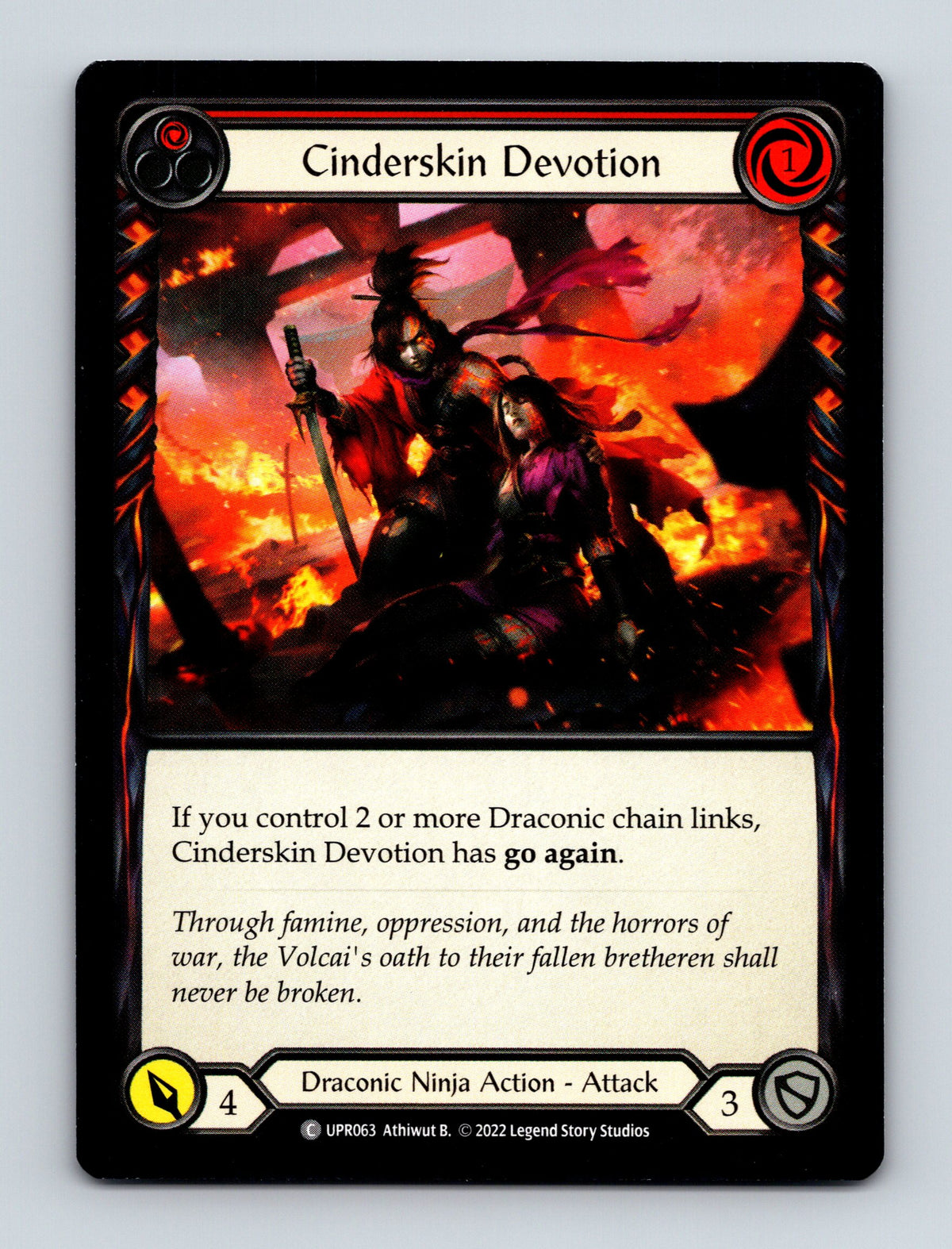 Uprising #UPR063 Cinderskin Devotion (Red)