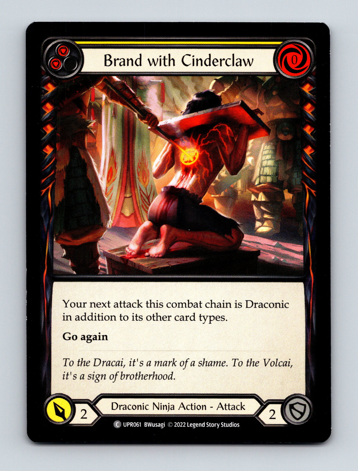 Uprising #UPR061 Brand with Cinderclaw (Yellow)