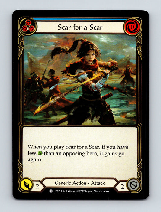 Uprising #UPR211 Scar for a Scar (Blue) - Deck Pulse