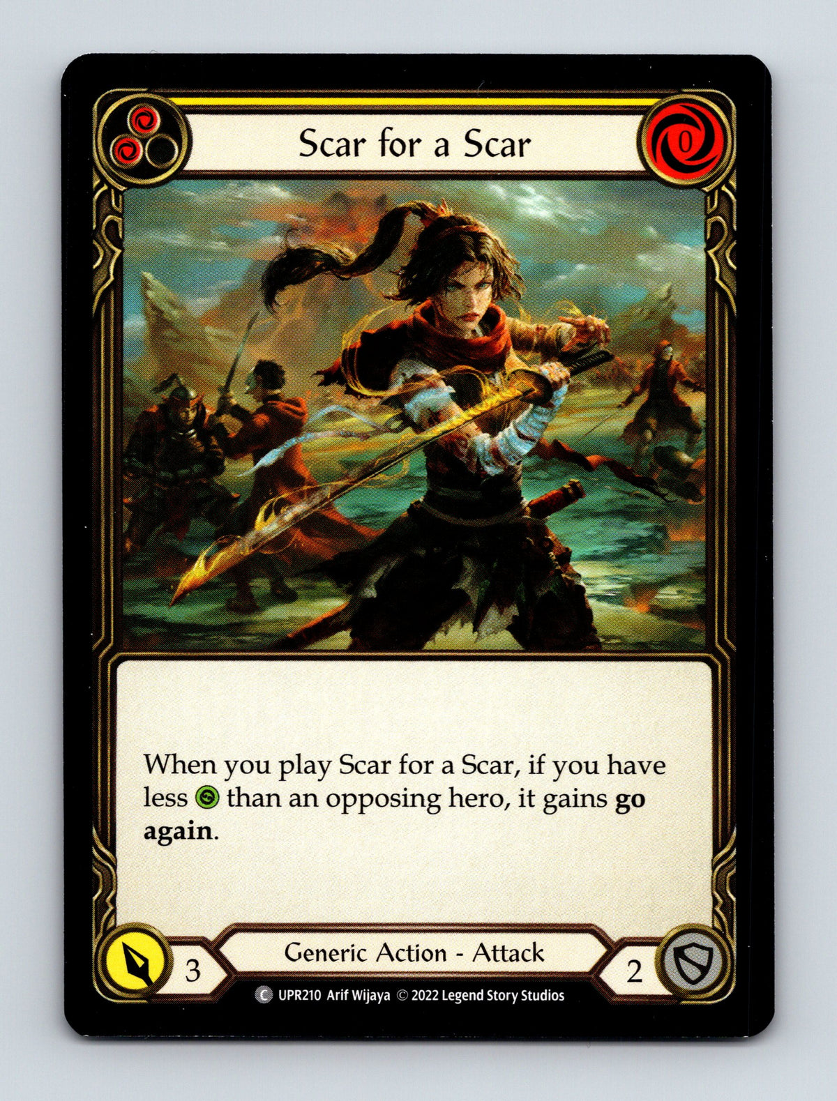 Uprising #UPR210 Scar for a Scar (Yellow)