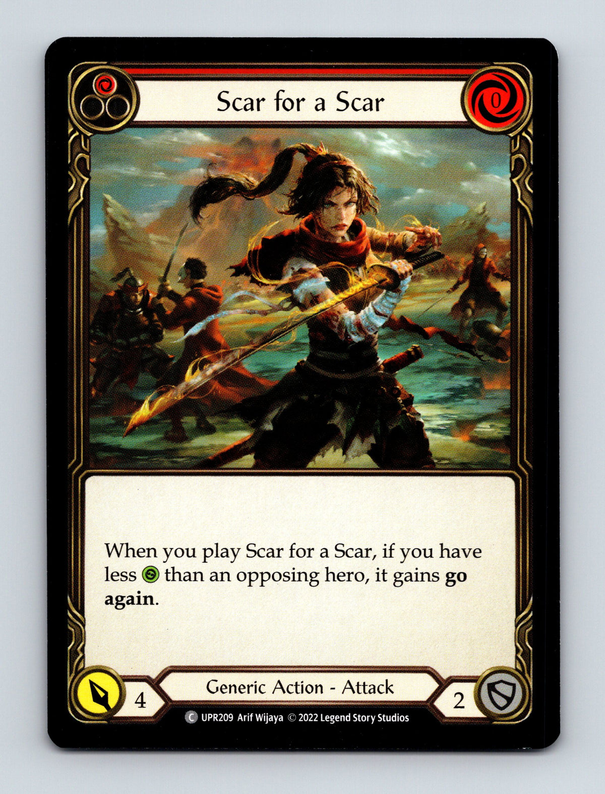 Uprising #UPR209 Scar for a Scar (Red)