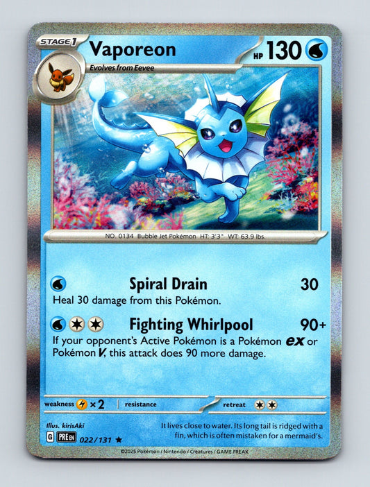 SV: Prismatic Evolutions #022/131 Vaporeon - Deck Pulse