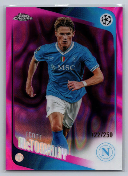 25-26 Topps Chrome UCC #41 Scott McTominay Pink Refractor #/250