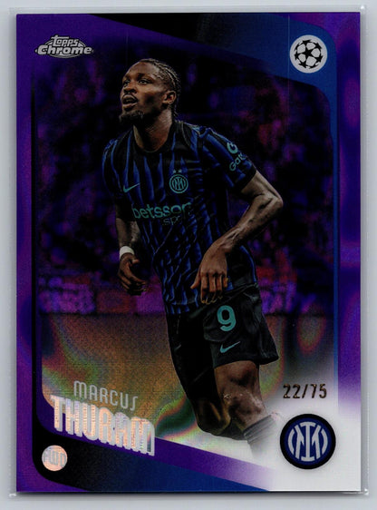 25-26 Topps Chrome UCC #48 Marcus Thuram Purple Refractor #/75