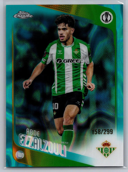 25-26 Topps Chrome UCC #149 Abde Ezzalzouli Teal Lava Refractor