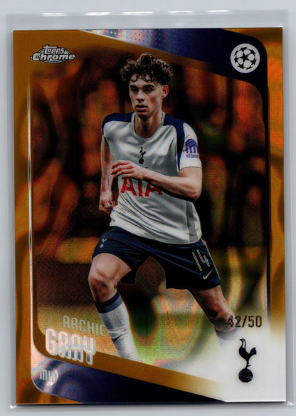 2025-26 Topps Chrome UCC #165 Archie Gray Gold Lava Refractor #/50