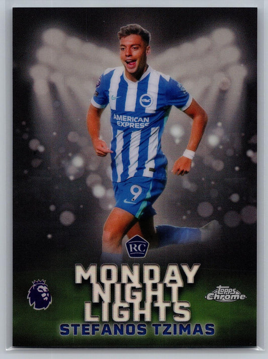 2025-26 Topps Chrome Premier League #MNL-15 Stefanos Tzimas Monday Night Lights - Deck Pulse