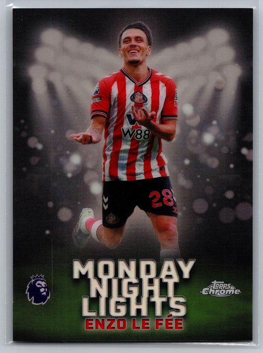 2025-26 Topps Chrome Premier League #MNL-37 Enzo Le Fée Monday Night Lights - Deck Pulse