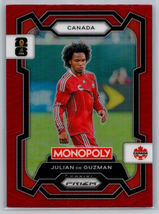 2026 Panini Prizm Monopoly WC #77 Julian De Guzman Red Prizm - Deck Pulse
