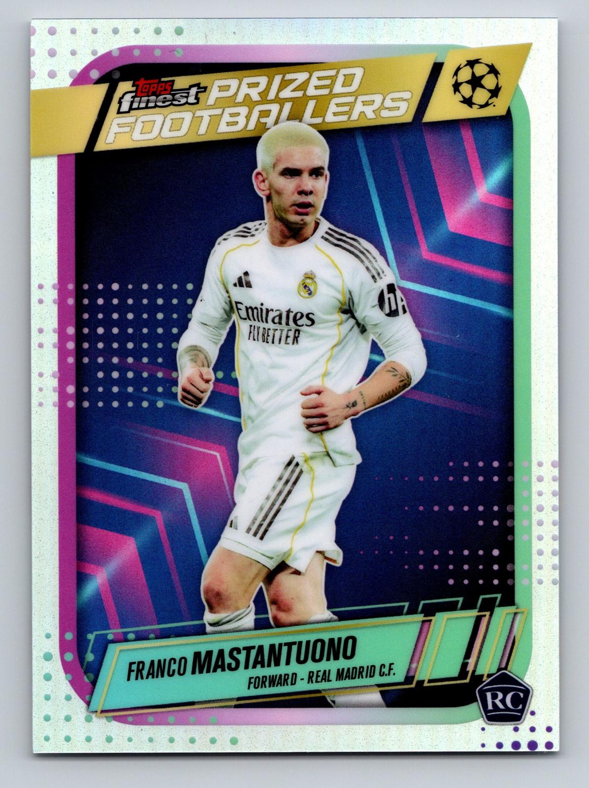 2025-26 Finest UCC #PF-14 Franco Mastantuono Prized Footballers - Deck Pulse