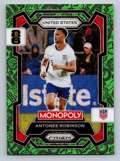 2026 Panini Prizm Monopoly WC #52 Antonee Robinson Four Corners Green Wave Prizm - Deck Pulse