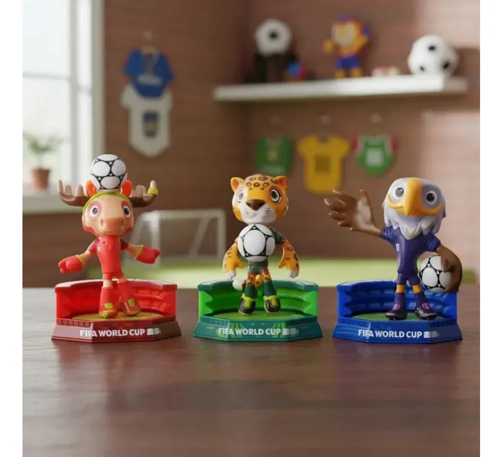 Set de Figuras Oficiales Mascotas Mundial 2026 - Deck Pulse