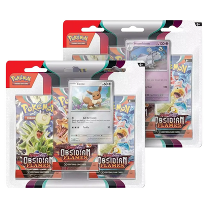 Obsidian Flames - 3 Blister Pack (Eevee)