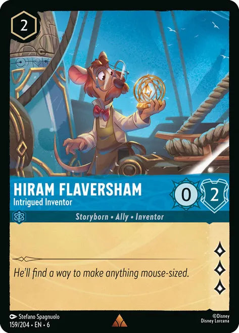 Hiram Flaversham - Intrigued Inventor